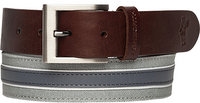 ASHWORTH Leather Cotton Belt medium grey Z99398