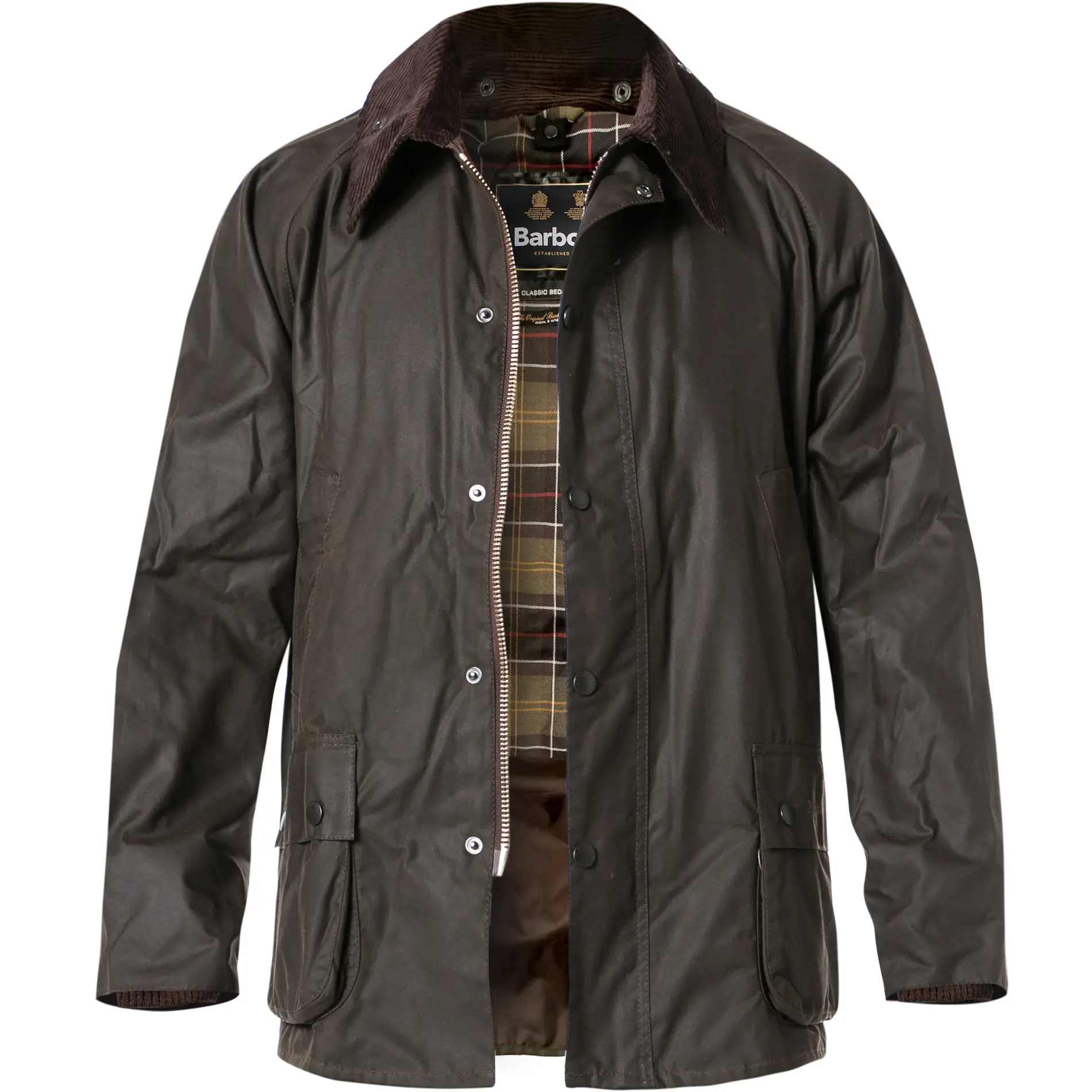 Barbour Herren Jacke braun Baumwolle unifarben Schleife 6100/60250/370