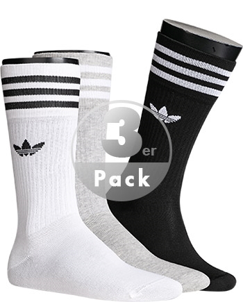 adidas ORIGINALS Solid Socks white grey HC9558Normbild